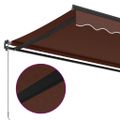vidaXL Ručne zaťahovacia markíza hnedá 600x350 cm