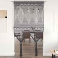 vidaXL Záclona macrame antracitová 140x240 cm bavlna
