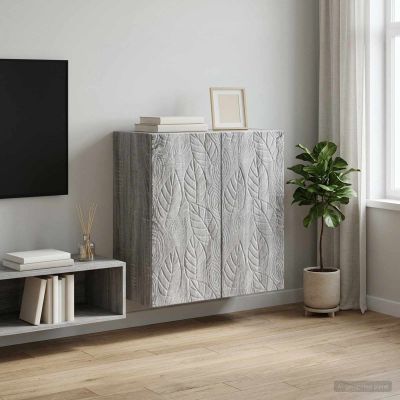 vidaXL Nástenná skrinka 59 x 31 x 60 cm Kompozitné drevo Sivý Sonoma