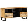 vidaXL TV skrinka 100x34x46 cm, surový mangový masív