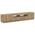 vidaXL 5-dielny LED TV kabinet Dub artisan Kompozitné drevo