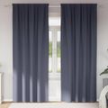 vidaXL Záclony na zatemnenie s krúžkami 2 ks Antracitová 245 x 140 cm