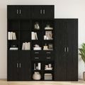 vidaXL Úložný kabinet so policami Čierny dub 70 x 42,5 x 225 cm