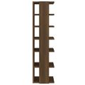 vidaXL Stojany na topánky 2ks hnedý dub 27,5x27x102cm spracované drevo