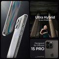 Obal Spigen Ultra Hybrid pre iPhone 15 Pro 6,1" kryštálovo číry