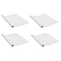 vidaXL Samolepiace tapety na dvere 4 ks, biele drevo 210x90 cm, PVC
