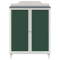 vidaXL Kreatívne úložisko pre deti ROROS Šedý a biely 80 x 40 x 110 cm