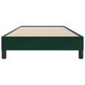 vidaXL Box Spring Posteľ bez matraca Tmavo zelená 80x210 cm Zamat