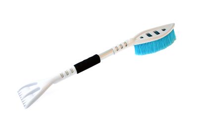 Škrabka so smetáčikom premium M1 ABS White & Blue AMIO-01466
