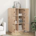 vidaXL Vysoká skrinka 67x40x108,5 cm masívna borovica