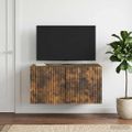 vidaXL Nástenná TV skrinka 59,5 x 41 x 30 cm Dymový dub