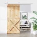 vidaXL Posuvné dvere Prírodná a biela 90 x 210 cm