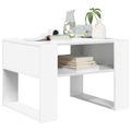 vidaXL Konferenčný stolík Biela 66 x 53 x 45 cm Kompozitné drevo