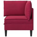 vidaXL Sofa s úložným priestorom Víno červené Zamat