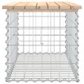 vidaXL Záhradná lavička gabiónový dizajn 83x44x42 cm masívna borovica