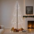 vidaXL Vianočný stromček, kužeľ, 360 LED, dovnútra aj von 143x250 cm