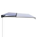 vidaXL Ručne zaťahovacia markíza s LED 600x300 cm modro-biela