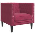vidaXL 3-miestna Sedacia súprava Chesterfield s opierkami zamat