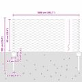vidaXL Hexagonálny plot s stĺpom 10 x 0,6 m PVC potiahnutá oceľ Sivá