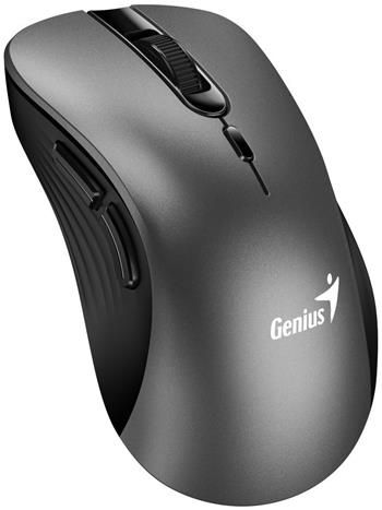 Genius Ergo 8100S/Ergonomická/Optická/Pro pravákov/1 600 DPI/Bezdrôtová USB/Čierna-sivá