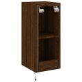 vidaXL TV nástenné skrinky s LED svetlami 2 ks hnedý dub 30,5x35x70 cm