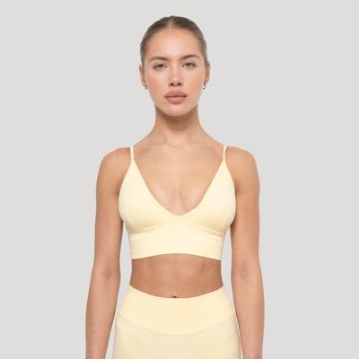 Športová podprsenka Luma Butter Yellow - GymBeam, veľkosť XL