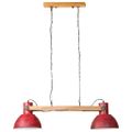 vidaXL Závesná lampa 25 W šmuhovaná červená 85x28x109 cm E27