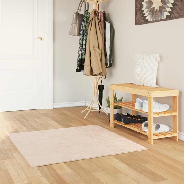 vidaXL Behúň MARSA Krémová 100 x 100 cm Polyester a PVC