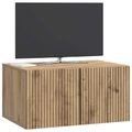 vidaXL Nástenná TV skrinka 59,5 x 41 x 30 cm Dub artisan