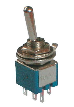 Prepínač páčkový     2pol./6pin  ON-ON mini