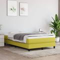 vidaXL Matrac s taštičkovými pružinami stredná tvrdosť zelený 120x200x20 cm látka