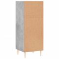 vidaXL Komoda betónovo sivá 34,5x32,5x90 cm kompozitné drevo