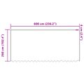 vidaXL Čipková záclona Biela 260 x 600 cm Polyester