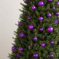 vidaXL 111-dielna sada vianočných ozdôb fialová polystyrén