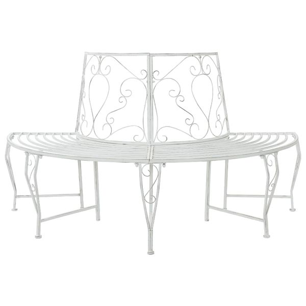 vidaXL Stromová lavička 4-Počet miest 160 x 80 x 89 cm Oceľ