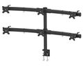 Neomounts FPMA-D700D6/Držák displeje/na stůl/19-27"/svorka/VESA 100X100/nosn. 6x8kg/6 displejů/černý Držák, VESA, stolní, pro 6 plochých monitoru, úhloprícka 19"-27", náklon 180°, otácení 180°, rotace 360°, nosnost 48kg, cerný