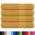 vidaXL Saunové osušky FROGN 4 ks zlaté 80x200 cm 360 g/m²
