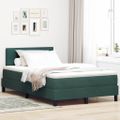 vidaXL LED box s pružinami Tmavozelená 120 x 200 cm Zamat