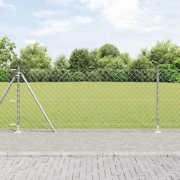 vidaXL Zvarené drôtené pletivo s betónovým základom 10 x 0,8 m