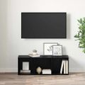 vidaXL Zostava TV skriniek 72 x 35 x 37 cm Čierna Kompozitné drevo