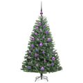 vidaXL Umelý Sklápací Vianočný Stromček Zelená 120 cm PVC a kov