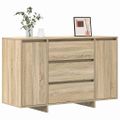 vidaXL Servírovacia skriňa Sonoma dub 120 x 41 x 75 cm
