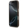 Puzdro Guess 4G Logo Plate MagSafe pre iPhone 17 Pro hnedá