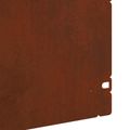 vidaXL Obrubníky trávnika 20 ks 103 x 0,05 x 22 cm Hrdzavý