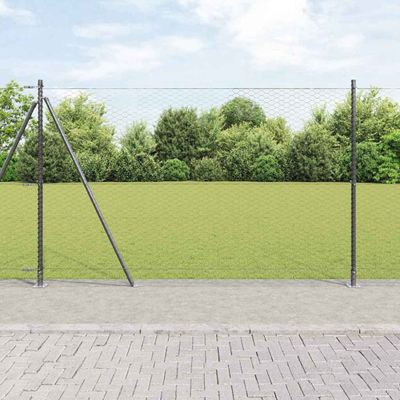 vidaXL Vonkajší hexagonálny plot s betónovým podstavcom 10 x 1,6 m
