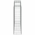 vidaXL Oblúkové gabionové koše 10 ks 200x50x140/160 cm pozink. železo