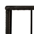 vidaXL Rám k vírivke, čierny, polyratan a akáciový masív