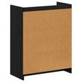 vidaXL Skriňa na topánky Čierny dub 73,5 x 36 x 92 cm Kompozitné drevo