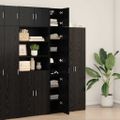 vidaXL Úložný kabinet so policami Čierny dub 30 x 42,5 x 225 cm