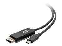 4K 60Hz - Kábel adaptéra - USB-C (samec) do DisplayPort (samec) - USB 3.1 / Thunderbolt 3 / DisplayPort - 90 cm - podporuje 4K - čierna